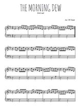 Téléchargez l'arrangement pour piano de la partition de irlande-the-morning-dew en PDF